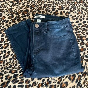 Dark wash skinny jeans
